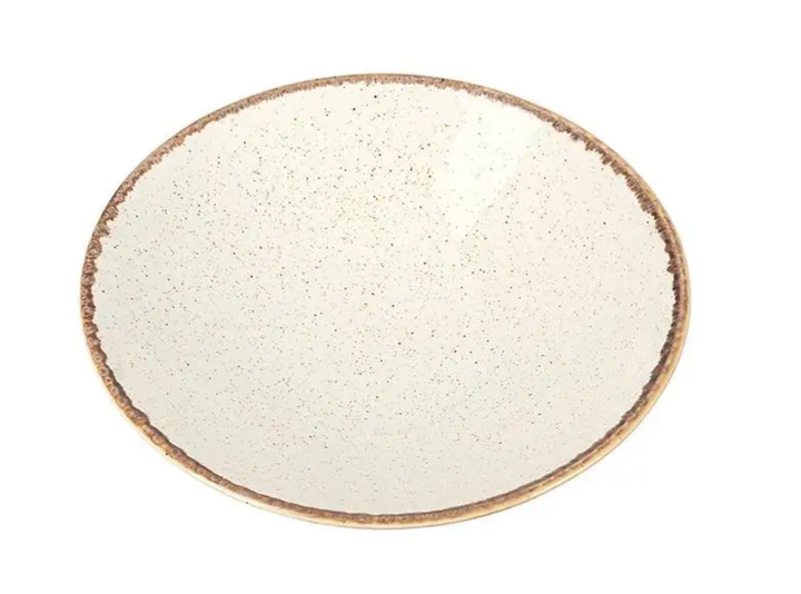 Салатник глибокий круглий Beige порцеляновий 25 см Porland 368126/B - зображення 3