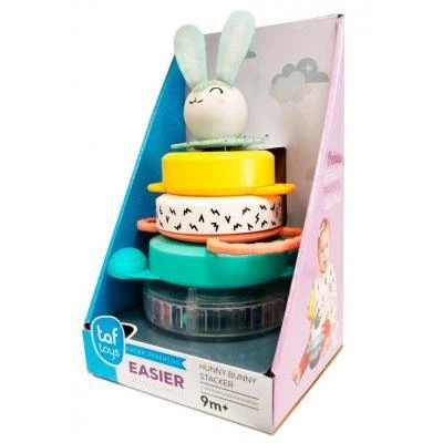 Развивающая игрушка Taf Toys пирамидка Кролик коллекция Полярное сияние (12445) - Фото 3 Развивающая игрушка Taf Toys пирамидка Кролик коллекция Полярное сияние (12445) - изображение 3