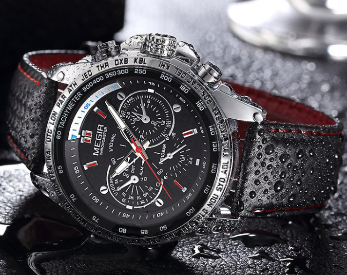 Мужские часы Megir Sport Chrono Black - изображение 4