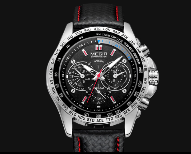Мужские часы Megir Sport Chrono Black - изображение 6