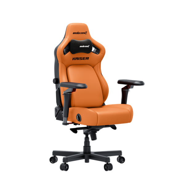 Крісло геймерське ігрове Anda Seat Kaiser 4 V2 Size XL Orange PVC (AD12YDDC-XLL-20-O-PV/C-03) - изображение 2