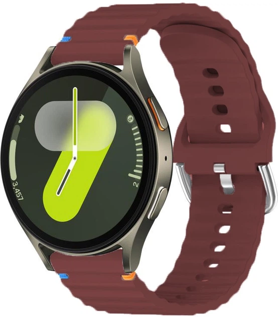 Ремешок BeCover Ribbed Straight 20mm для Samsung Galaxy Watch 7 40/44mm/7 FE/6/6 Classic/5/5 Pro/4/4 Classic/Watch 3 41mm Red Wine (BC_714852) - Фото 1 Ремешок BeCover Ribbed Straight 20mm для Samsung Galaxy Watch 7 40/44mm/7 FE/6/6 Classic/5/5 Pro/4/4 Classic/Watch 3 41mm Red Wine (BC_714852) - изображение 1