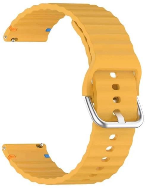 Ремешок BeCover Ribbed Straight 20mm для Samsung Galaxy Watch 7 40/44mm/7 FE/6/6 Classic/5/5 Pro/4/4 Classic/Watch 3 41mm Yellow (BC_714854) - Фото 2 Ремешок BeCover Ribbed Straight 20mm для Samsung Galaxy Watch 7 40/44mm/7 FE/6/6 Classic/5/5 Pro/4/4 Classic/Watch 3 41mm Yellow (BC_714854) - изображение 2