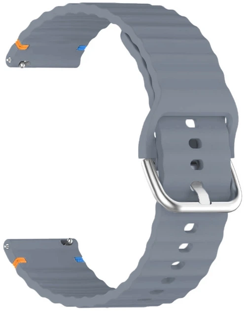 Ремешок BeCover Ribbed Straight 20mm для Samsung Galaxy Watch 7 40/44mm/7 FE/6/6 Classic/5/5 Pro/4/4 Classic/Watch 3 41mm Blue (BC_714841) - Фото 2 Ремешок BeCover Ribbed Straight 20mm для Samsung Galaxy Watch 7 40/44mm/7 FE/6/6 Classic/5/5 Pro/4/4 Classic/Watch 3 41mm Blue (BC_714841) - изображение 2