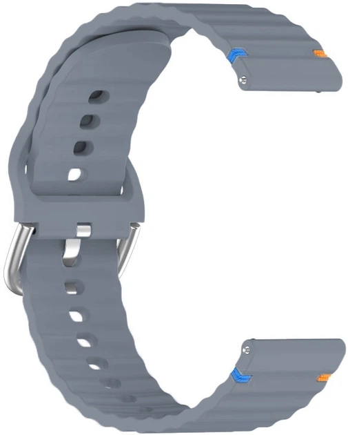 Ремешок BeCover Ribbed Straight 20mm для Samsung Galaxy Watch 7 40/44mm/7 FE/6/6 Classic/5/5 Pro/4/4 Classic/Watch 3 41mm Blue (BC_714841) - Фото 3 Ремешок BeCover Ribbed Straight 20mm для Samsung Galaxy Watch 7 40/44mm/7 FE/6/6 Classic/5/5 Pro/4/4 Classic/Watch 3 41mm Blue (BC_714841) - изображение 3