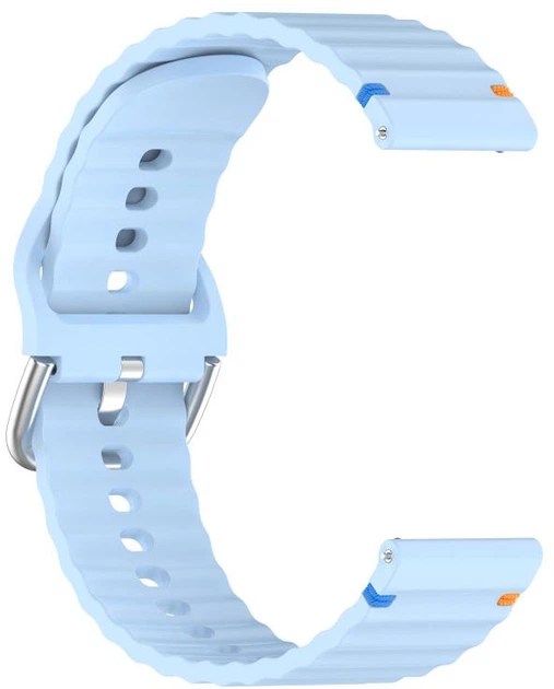 Ремешок BeCover Ribbed Straight 20mm для Samsung Galaxy Watch 7 40/44mm/7 FE/6/6 Classic/5/5 Pro/4/4 Classic/Watch 3 41mm Light Blue (BC_714847) - изображение 3