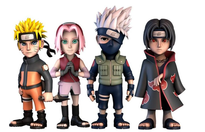 Набор фигурок Naruto Shippuden (Наруто, Сакура, Какаши, Итачи) — Minix 14811 - изображение 2