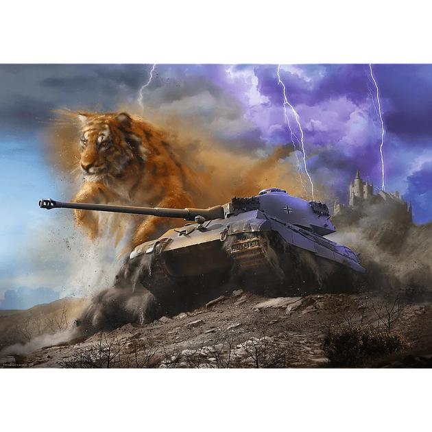 Пазл World of Tanks: Tiger II – 1000 элементов Trefl 12089 - изображение 2