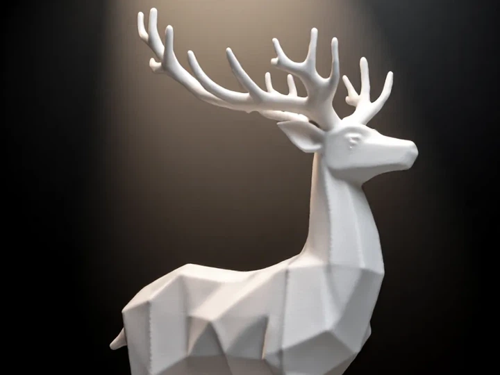 Декоративна фігурка оленя в стилі low poly. Aivory - изображение 2