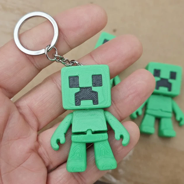 Брелок-фігурка Кріпер (Creeper) з гри Minecraft. Aivory - изображение 2