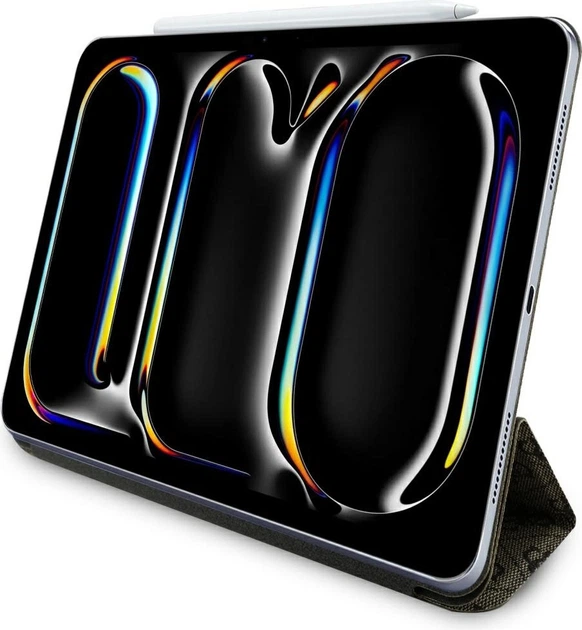 Etui z klapką Guess Magnetic 4G Big Logo do Apple iPad Pro 13" 2024 Brown (GUFC13PM24PS4SGW) - obraz 4