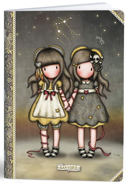 Набір зошитів  Happy Color Mar Mar Gorjuss A4 40 аркушів у клітинку 10 шт (3858888476014) - зображення 6