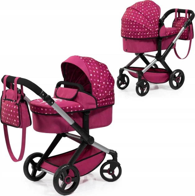 Коляска для ляльки Bayer Design XEO 17067AA Бордова (4003336170672) (955555913941033) - Уцінка - зображення 4