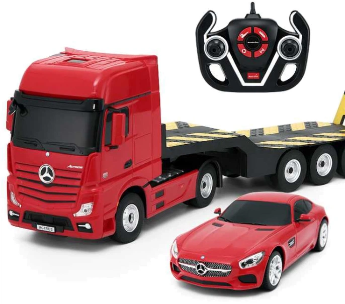 Samochód Rastar Mercedes-Benz Actros + AMG GT 1:24 (6930751310995) (955555908762428) - Outlet - obraz 2