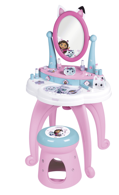 Набір для дитячої творчості Smoby Gabi туалетний столик 2в1 (3032163202547) (955555913092589) - Уцінка - зображення 2