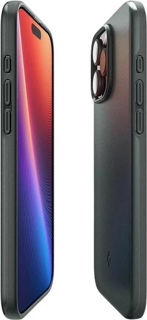 Etui Spigen Thin Fit MagFit do Apple iPhone 16 Pro Max Abyss Green (8809971229173) (955555912017512) - Outlet - obraz 4