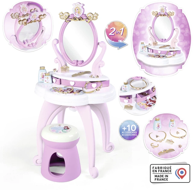Stolik z lustrem Smoby Disney Princess Fryzjer 2 w 1 (3032163202509) (955555913033658) - Outlet - obraz 12