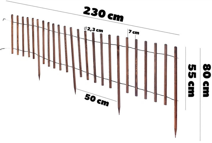 Ogrodzenie ogrodowe Kadax Dalum K8984 - obraz 2