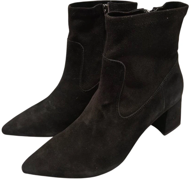 Botki damskie zamszowe Geox D26NMD021JZ-C9999 39 Czarne (8050036836281) (955555906540727) - Outlet - obraz 5