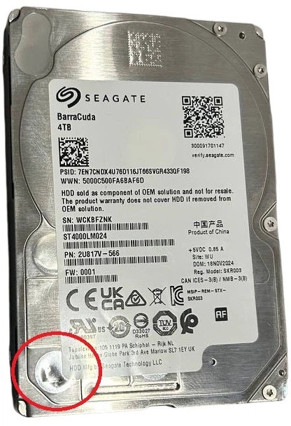 Dysk twardy Seagate BarraCuda HDD 4TB 5400rpm 128MB ST4000LM024 2.5 SATA III (WCKBFZNK) - Outlet - obraz 2