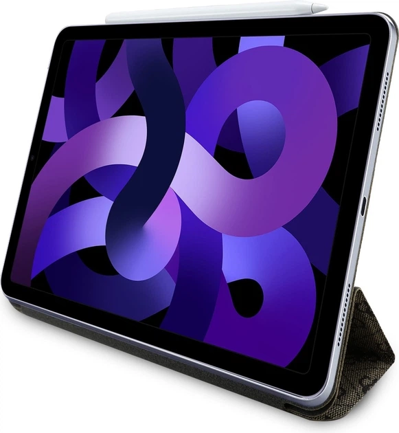 Etui z klapką Guess Magnetic 4G Big Logo do Apple iPad Air 13" 2024/2025 Brown (GUFC13RM24PS4SGW) - obraz 4