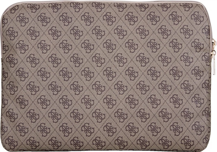 Etui na laptopa Guess 4G Zipper Pocket Triangle Logo 14" Brown (GUCS14ZP4DPTW) - obraz 3