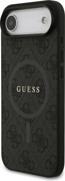 Панель Guess 4G Ring Classic Logo MagSafe для Apple iPhone Air Black (GUHMP17MG4GFRK) - зображення 4