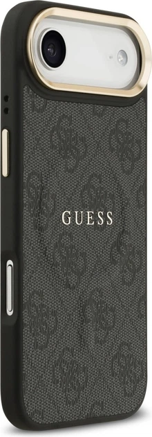 Панель Guess 4G PU Classic Logo MagSafe для Apple iPhone Air Black (GUHMP17MP4MSEGCK) - зображення 4