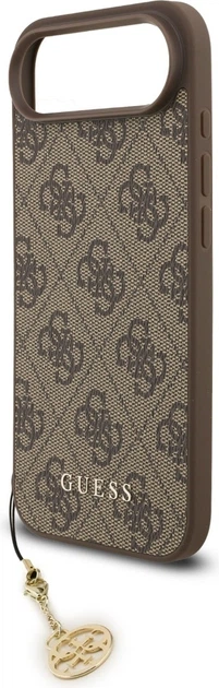 Etui plecki Guess 4G Charms Collection MagSafe do Apple iPhone Air Brown (GUHMP17MGF4GCW) - obraz 5