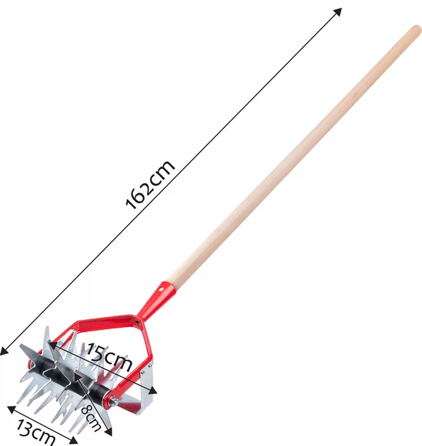 Культиватор обертовий Kadax Berget 162 x 13 см Червоний (K1414) - зображення 2
