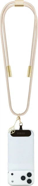 Кабель Guess Crossbody Strap 4G Charm USB-C to USB-C 1.5 m Beige (GUCCUCNY4GDE) - зображення 3