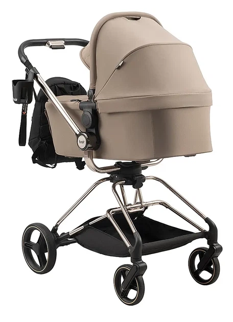 Коляска 2 в 1 Bair Moon Gold Edition MG-03 капучино - изображение 8