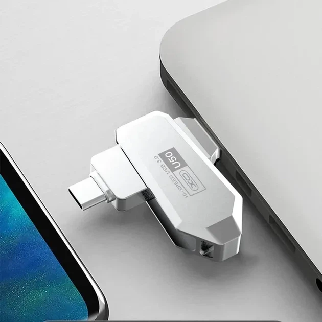 Флеш XO U50 USB 3.0+Type-C 256 GB - Фото 2 Флеш XO U50 USB 3.0+Type-C 256 GB - изображение 2