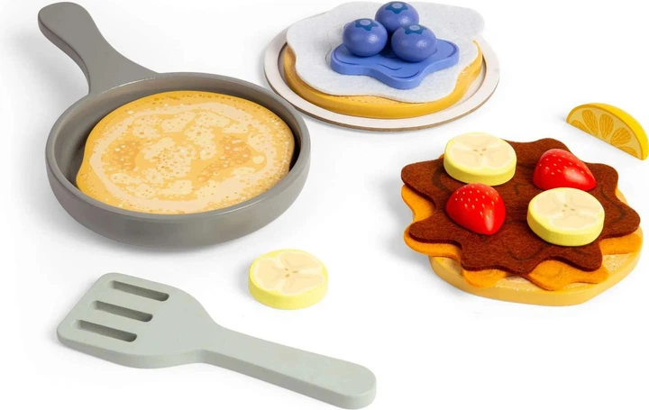 Zestaw do zabawy Bigjigs Toys do naleśników 16 elementów 37042 (0691621850428) - obraz 2