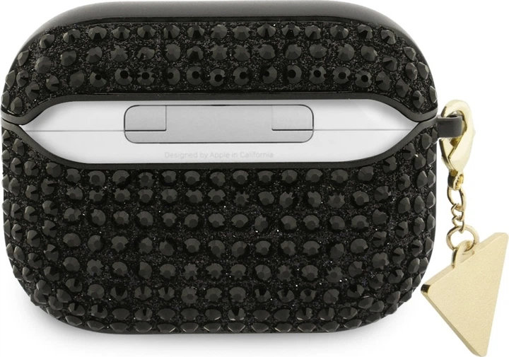 Чохол Guess Rhinestone Triangle Charm для Apple AirPods Pro 3 Black (GUAP3HDGTPK) - зображення 2