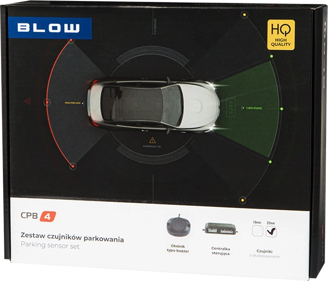 Система паркування Blow CPB4 22 мм Чорна (5900804119128) - зображення 2
