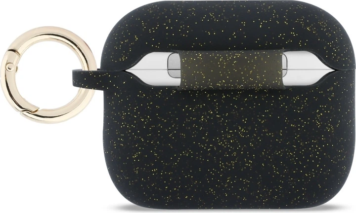 Чохол Guess Silicone Glitter Ring для Apple AirPods Pro 3 Black (GUAP3SGGEK) - зображення 3