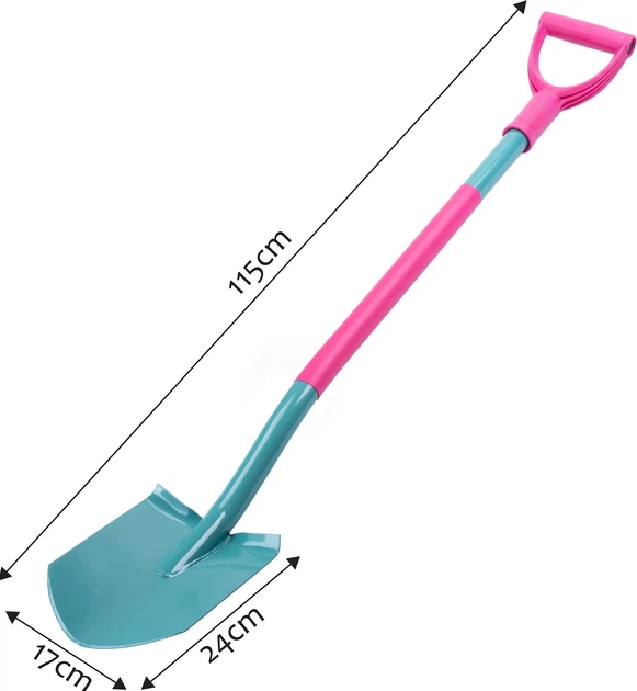 Lopata damska metalowa Kadax 17 x 115 cm Niebieska (K1747) - obraz 2