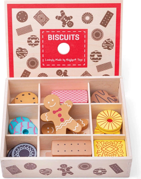 Zestaw do zabawy Bigjigs Toys Pudełko na ciasteczka 17 elementów BJ470 (0691621448359) - obraz 4