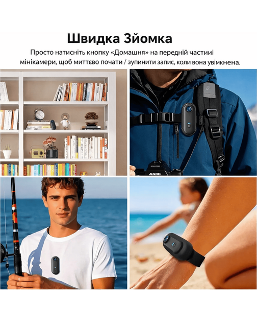 Экшн-камера 4K Wi-Fi Sports H.265, водонепроницаемая до 40 м - Фото 10 Экшн-камера 4K Wi-Fi Sports H.265, водонепроницаемая до 40 м - изображение 10