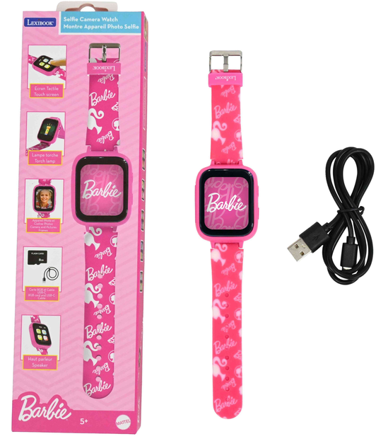 Cyfrowy zegarek na rękę Lexibook DMW070BB Barbie Digital Projection Watch (3380743105642) - obraz 2