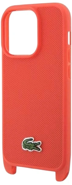 Панель Lacoste для iPhone 14 Pro Iconic Petit Pique Crossbody Red (LCHCP14LSPVCR) - зображення 4