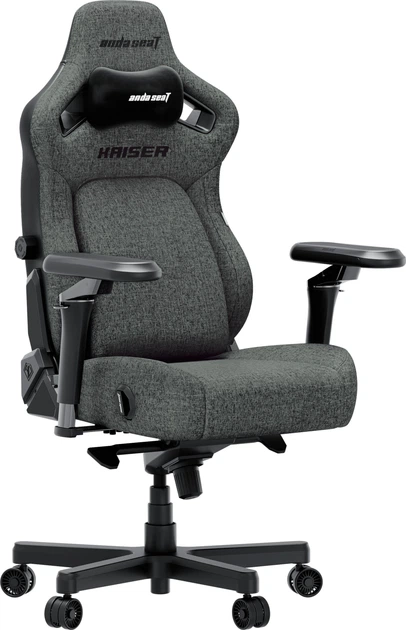 Крісло ігрове Anda Seat Kaiser 4 V2 Size XL Dark Gray Fabric (AD12YDDC-XLL-20-GB-CF-03) - зображення 2