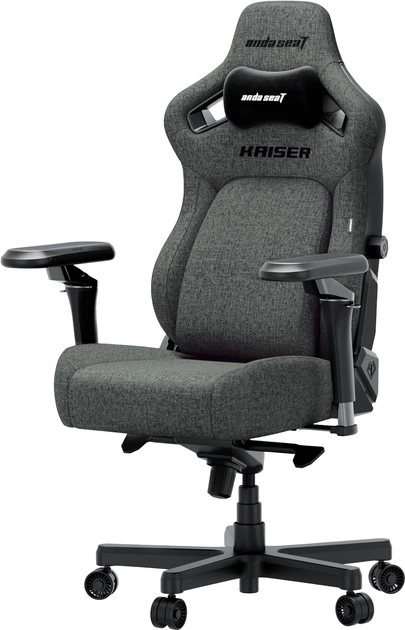 Крісло ігрове Anda Seat Kaiser 4 V2 Size XL Dark Gray Fabric (AD12YDDC-XLL-20-GB-CF-03) - зображення 3