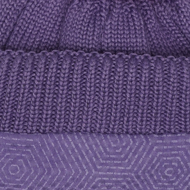 Жіноча в'язана зимова шапка Under Armour UA Around Town CGI Beanie One Size фіолетова - изображение 5