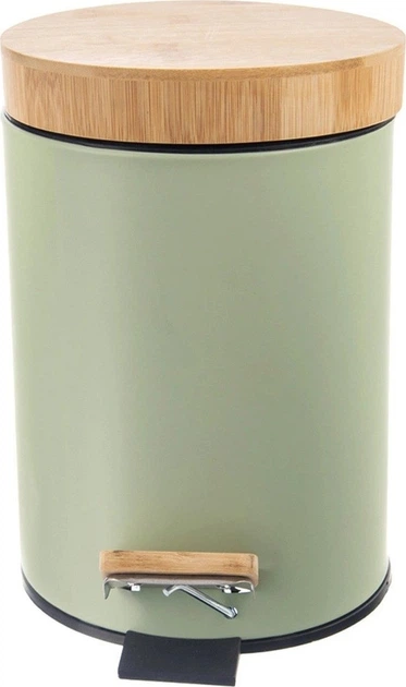 Kosz na śmieci Orion GREENISH z pedałem 3 l Zielony (8592381197582) - obraz 3