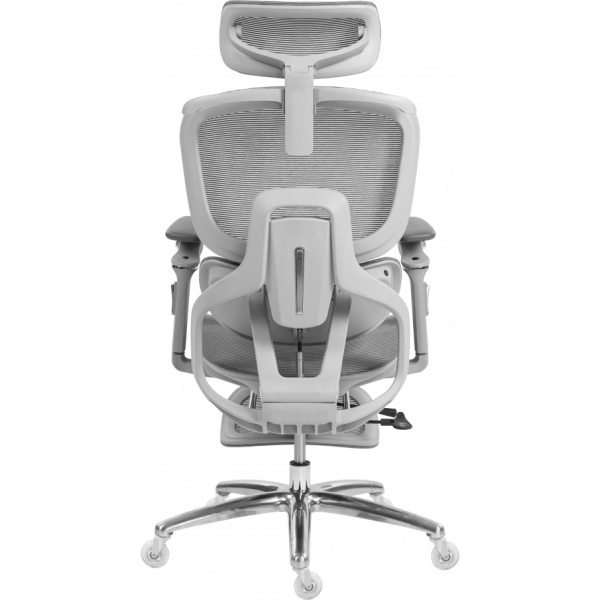Офисное эргономичное кресло GT Racer B-816 White/Gray (Massage) - Фото 6 Офисное эргономичное кресло GT Racer B-816 White/Gray (Massage) - изображение 6