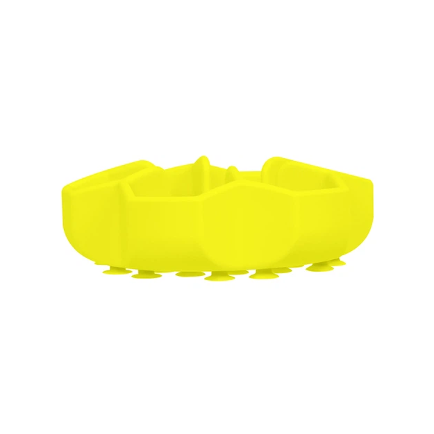 Миска для кошек и собак WAUDOG Silicone для медленного питания, желтый - 450 мл, - изображение 2