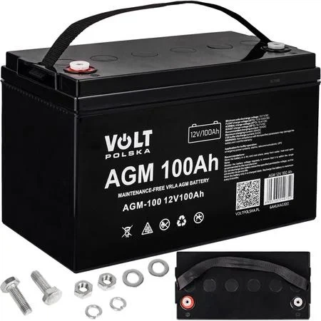 Акумулятор для ДБЖ Volt Polska необслуговуваний AGM 12V 100 Ah 6AKUXAG100 - зображення 2