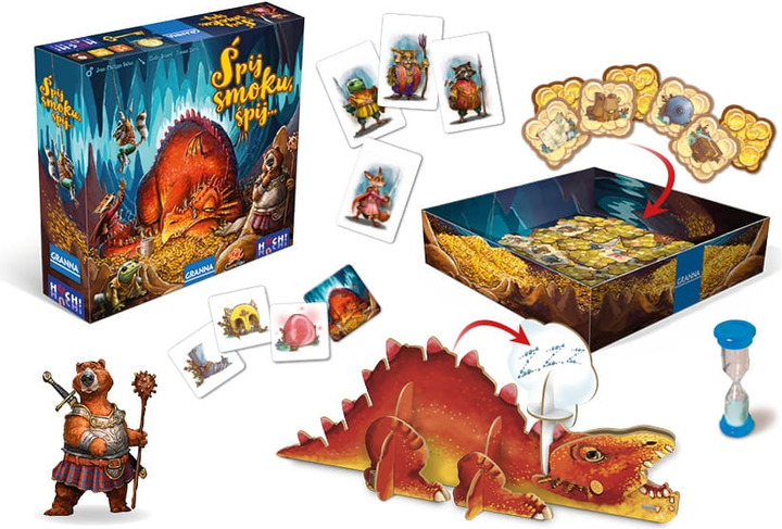 Gra planszowa Granna Huch! Śpij Smoku śpij (5900221004472) - obraz 2